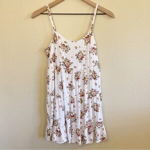 Hollister White Floral Mini Dress Size Small